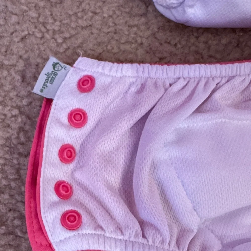 Vibrant Pink and White Diaper Covers